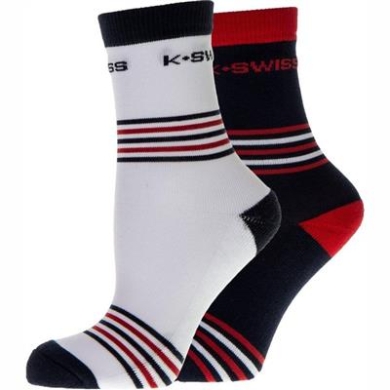 KSwiss Tennissocken Crew Heritage navy/weiss Herren - 2 Paar